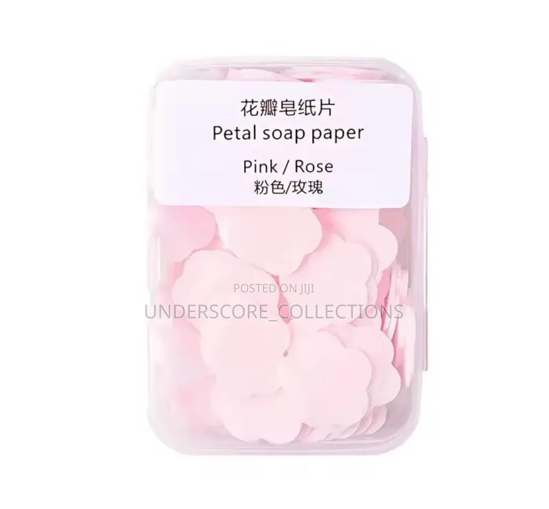 *100pcs Portable Flower Shape Paper Soap*