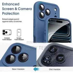 Soft Silicone Shockproof Case for Apple iPhone 17 Pro - Blue