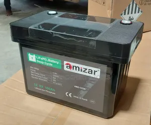 Amizar 12.8V 100Ah LiFePO4 Deep Cycle Lithium Battery Model AMZ-12100