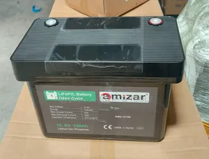 Amizar 12.8V 100Ah LiFePO4 Deep Cycle Lithium Battery Model AMZ-12100
