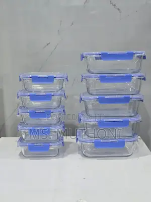 10 PCS Meal Prep Glass Containers Set