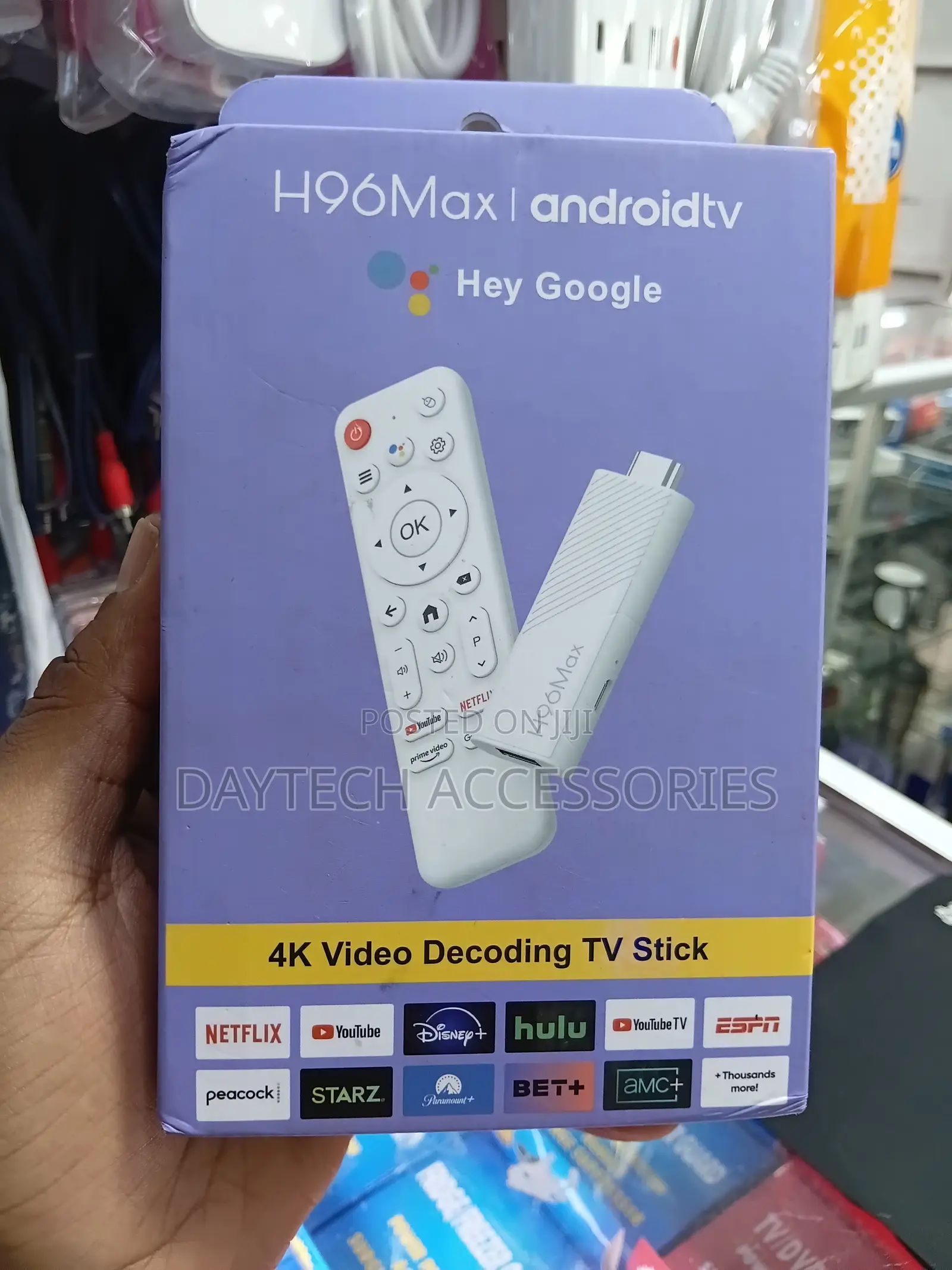 H96 Vedio Decoding TV Stick H96MAX Android 14+WiFi 2gb/16gb