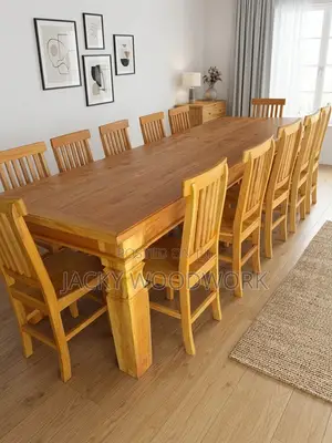 Grand 12-Seater Solid Dining Set
