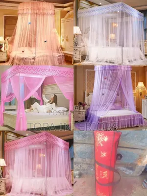 See-Through Fine Mesh Mosquito Nets for Beds