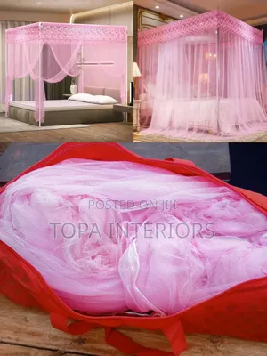 See-Through Fine Mesh Mosquito Nets for Beds