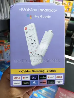 H96 Max 2+16gb Android TV Stick for Live Streaming.
