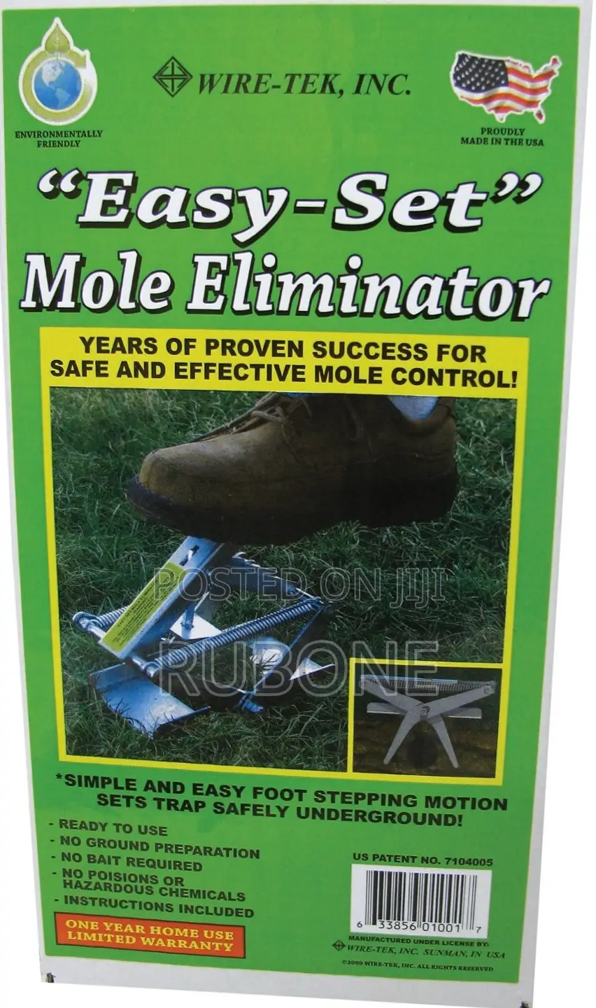 Wire Tek 1001 EasySet Mole Eliminator Trap USA Made