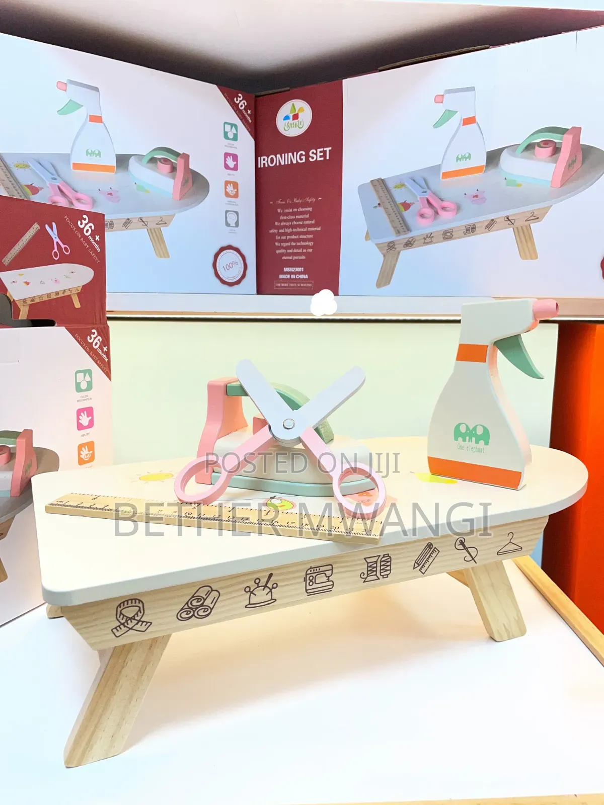Pretend Ironing Board and Iron Montessori Educational Role Play