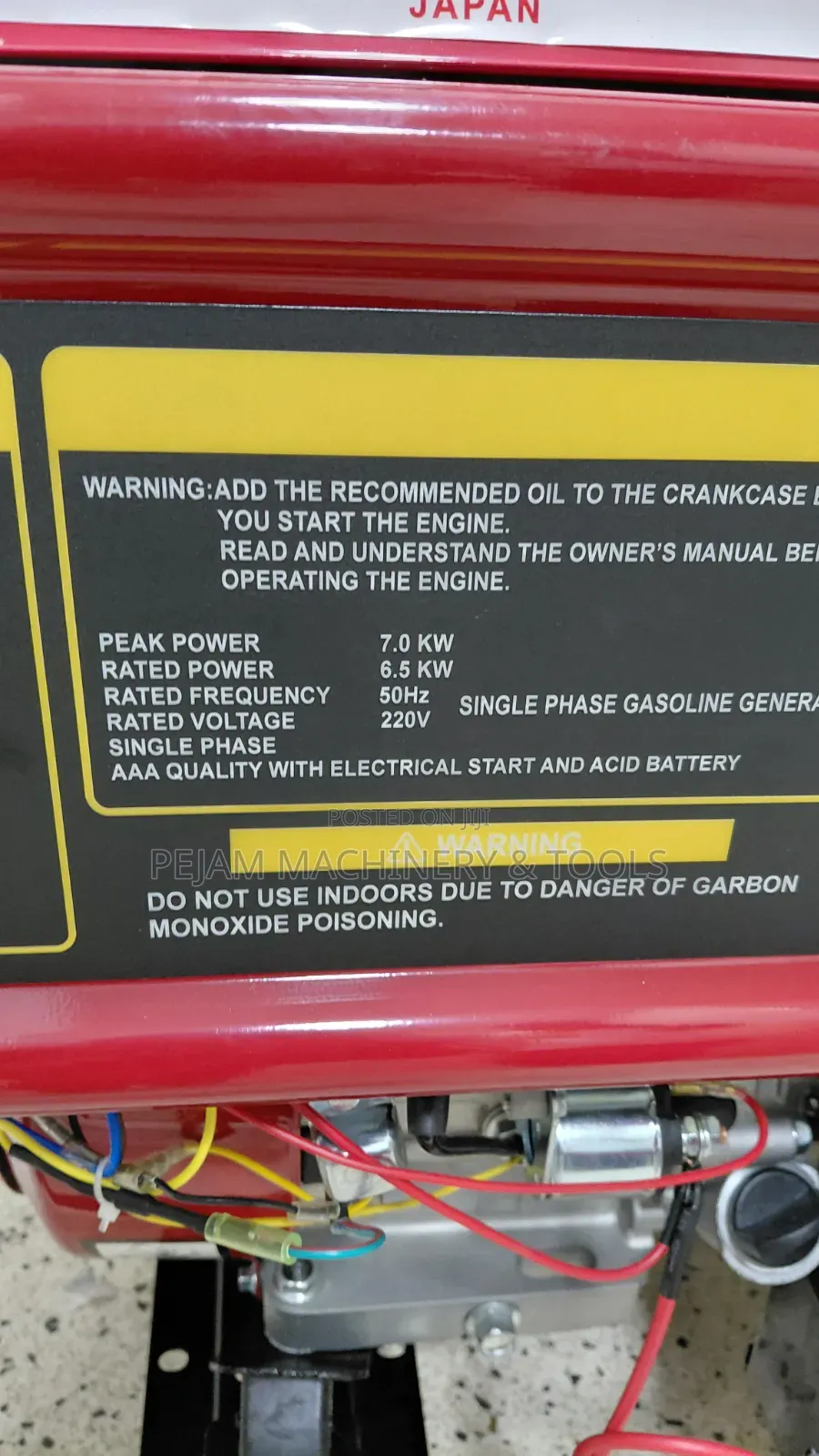 Dmax 10kva Single Phase Keystart Petrol Generator With Wheels