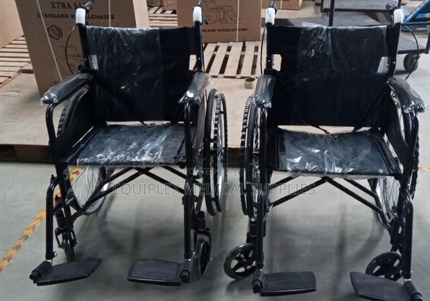 Durable, Comfortable, and Foldable Standard Wheelchair With Footrest