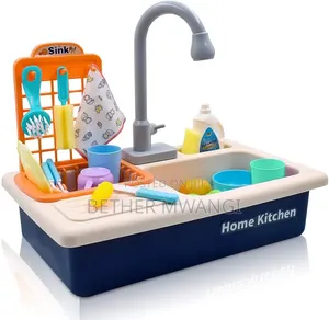 Kids Electric Kitchen Sink Toy With Running Water Set in Kenya
