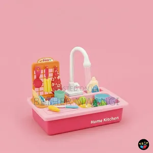 Kids Electric Kitchen Sink Toy With Running Water Set in Kenya