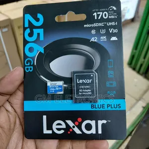 Lexar Blue Plus Micro SD Card 256GB.