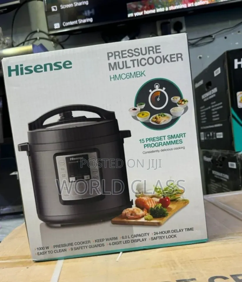 Hisense 6L Digital Pressure Multicooker 1000W