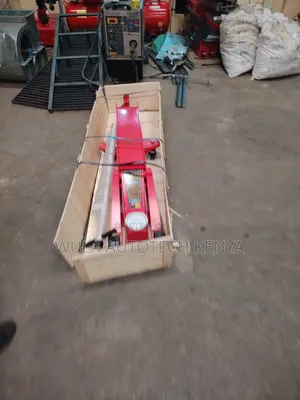 Strong Hydraulic Lifting and Lowering System 10tns Trolley Jack Wula