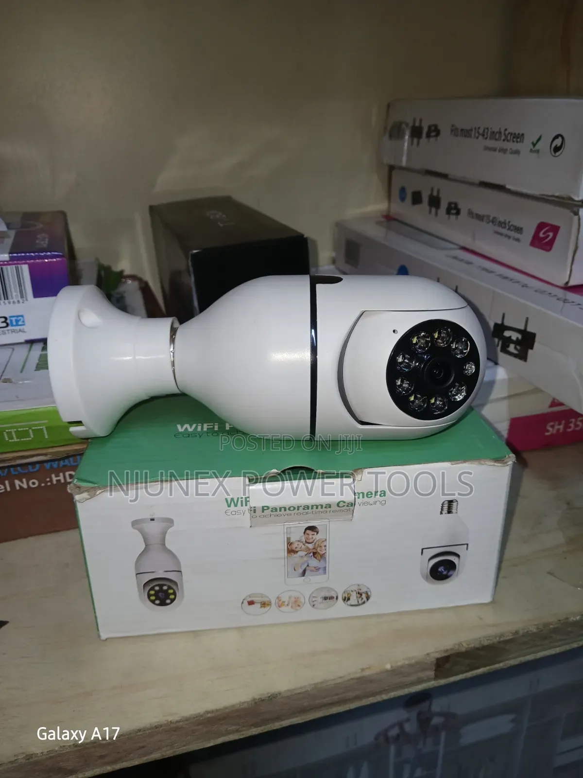 Generic 360° Panoramic PTZ WiFi Bulb Security Camera