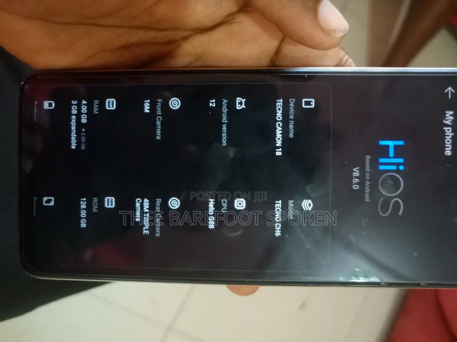 Tecno Camon 18 128 GB White