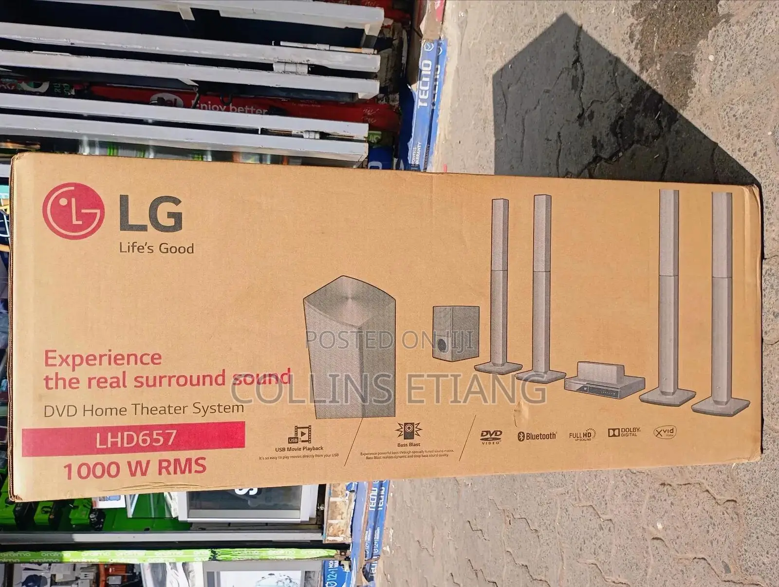 LG (Lhd657) 5.1ch 1000w Tall Boy Home Theatre .