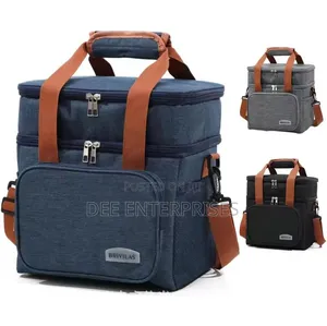 2 in 1 Compartment Insulated Thermo Insulated Lunch Bag