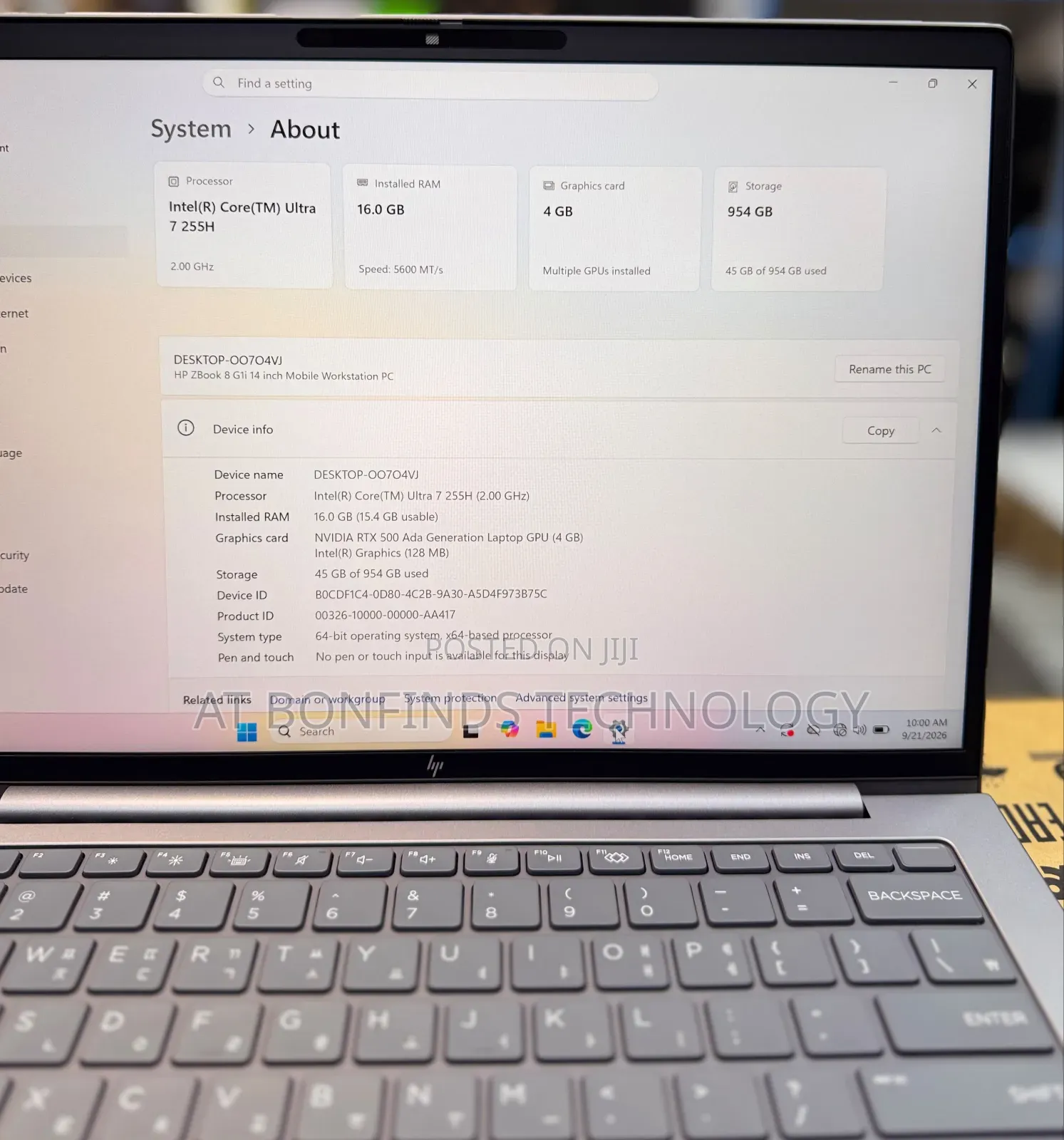 Laptop HP ZBook 14 16GB Intel Core Ultra 7 SSD 1T