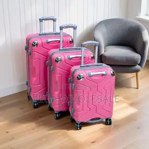 Telescopic Handle 3-in-1 Unbreakable Suitcase Briefcase Bag Set