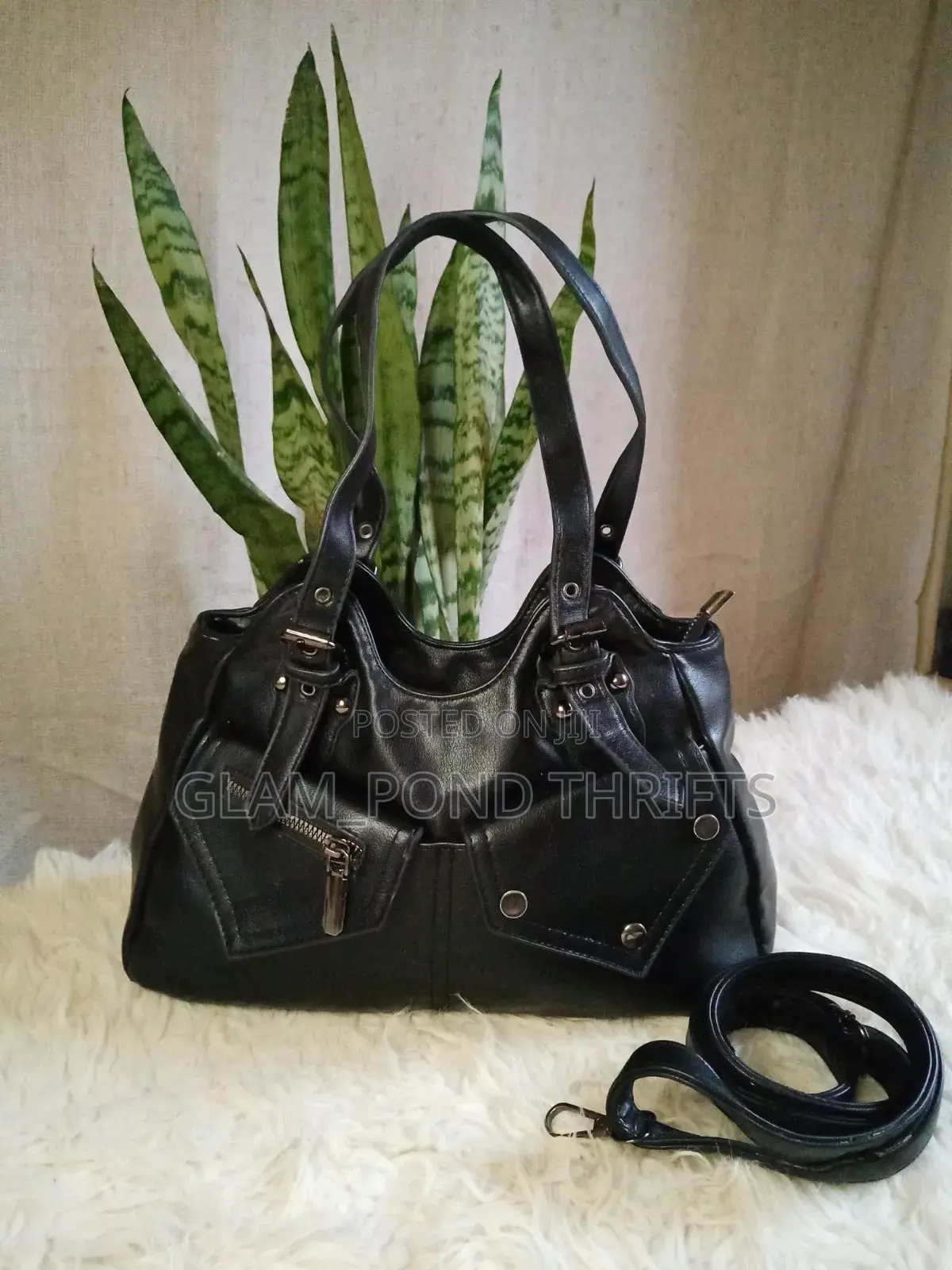 Y2k 2000 Leather Shoulder Bags