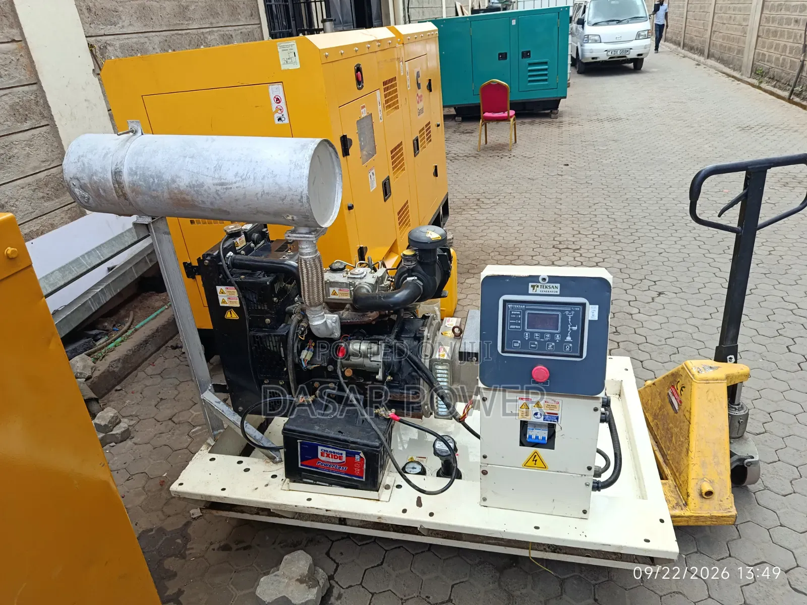 13kva Teksan Diesel Generator Set Powered by a Perkins Engine.