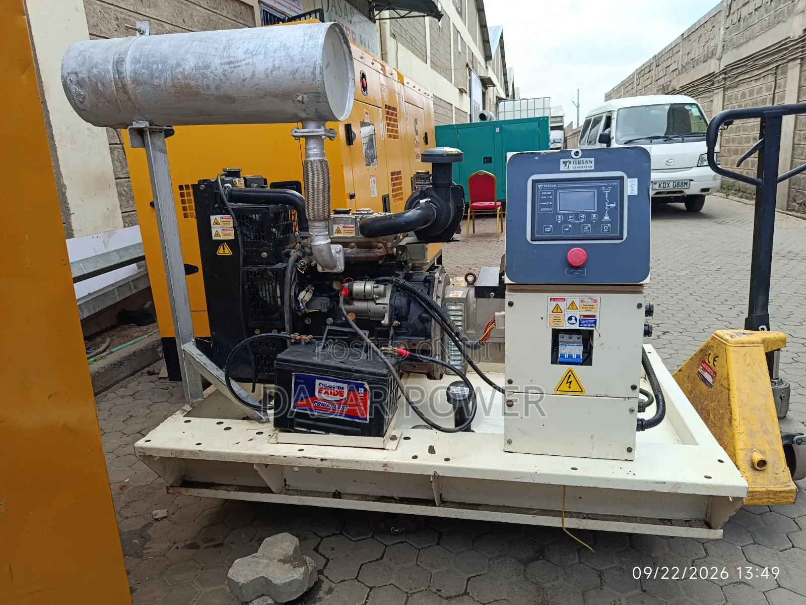 13kva Teksan Diesel Generator Set Powered by a Perkins Engine.