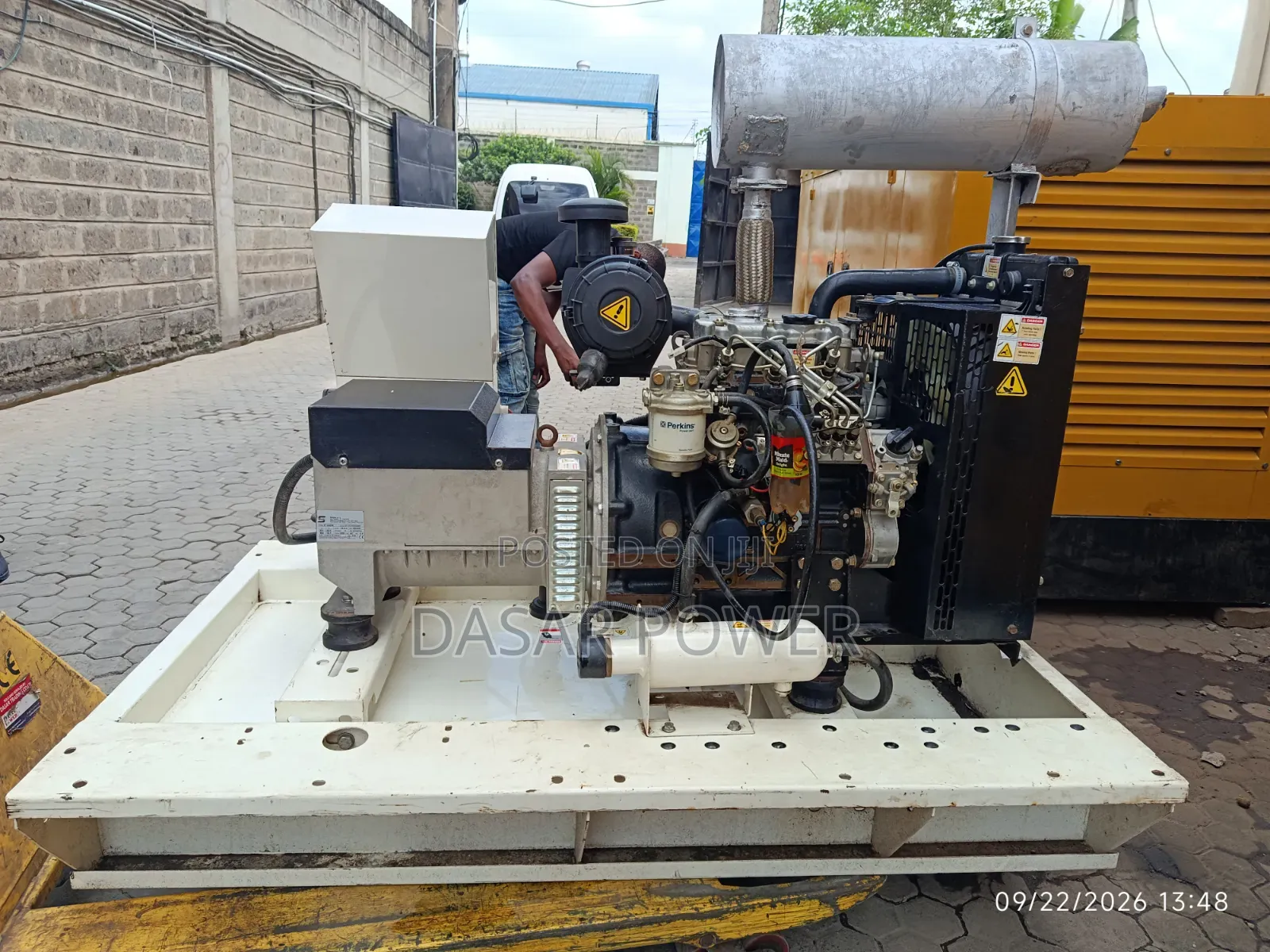 13kva Teksan Diesel Generator Set Powered by a Perkins Engine.