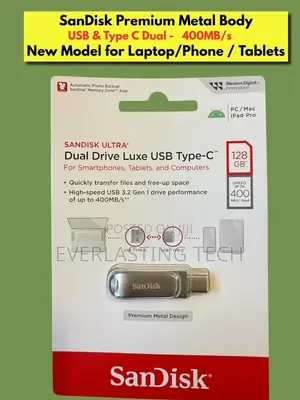 Sandisk Ultra Dual Drive Luxe USB Type-CTM Flash Drive 128GB