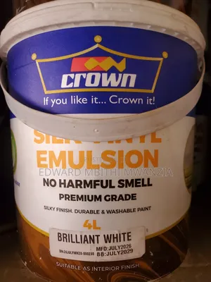 Silk Paint White Crown
