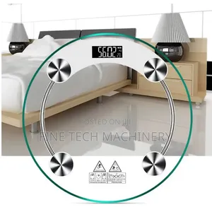 Digital Personal Round Glass Bathroom Weighing Scale