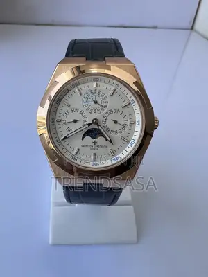 Vacheron Constantine Perpetual Calendar Rose Gold White Dial Watch