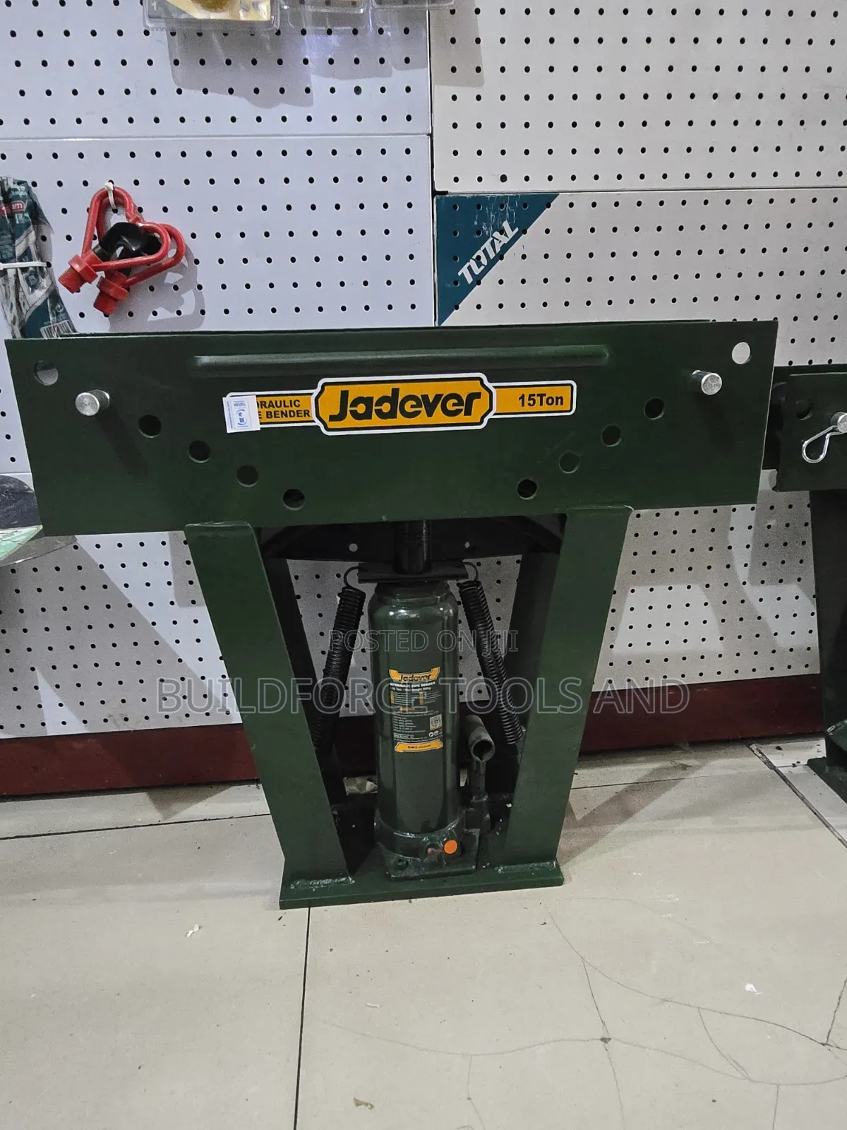 Jadever 15 Ton Hydraulic Pipe Bender Comes 8 Pairs of Mould1/2" to 3"