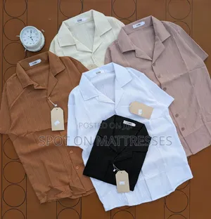 Cuban Collar Shirt. Premium Quality. Countrywide Delivery Available.