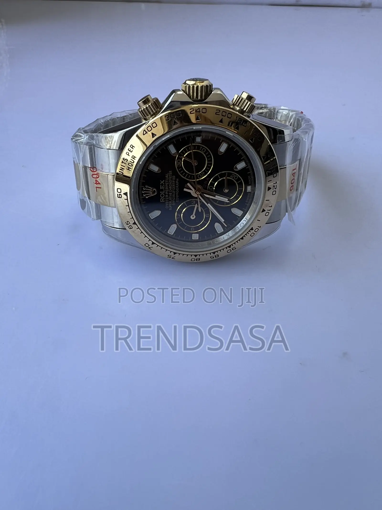 Rolex Daytona Two Tone Black Dial Watch