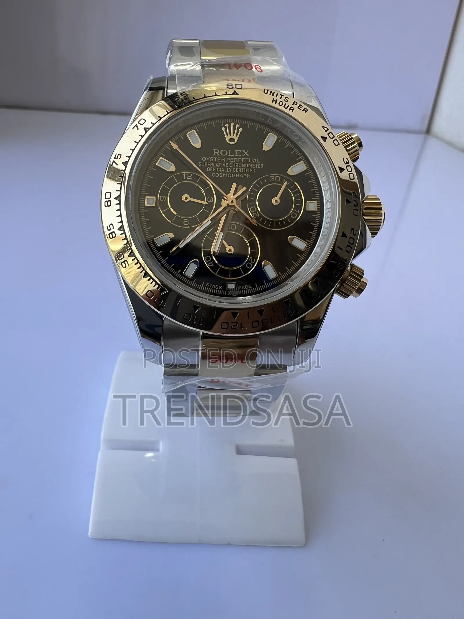 Rolex Daytona Two Tone Black Dial Watch