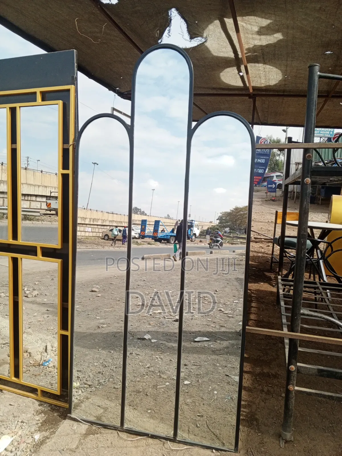 Mirror Frame With Metal