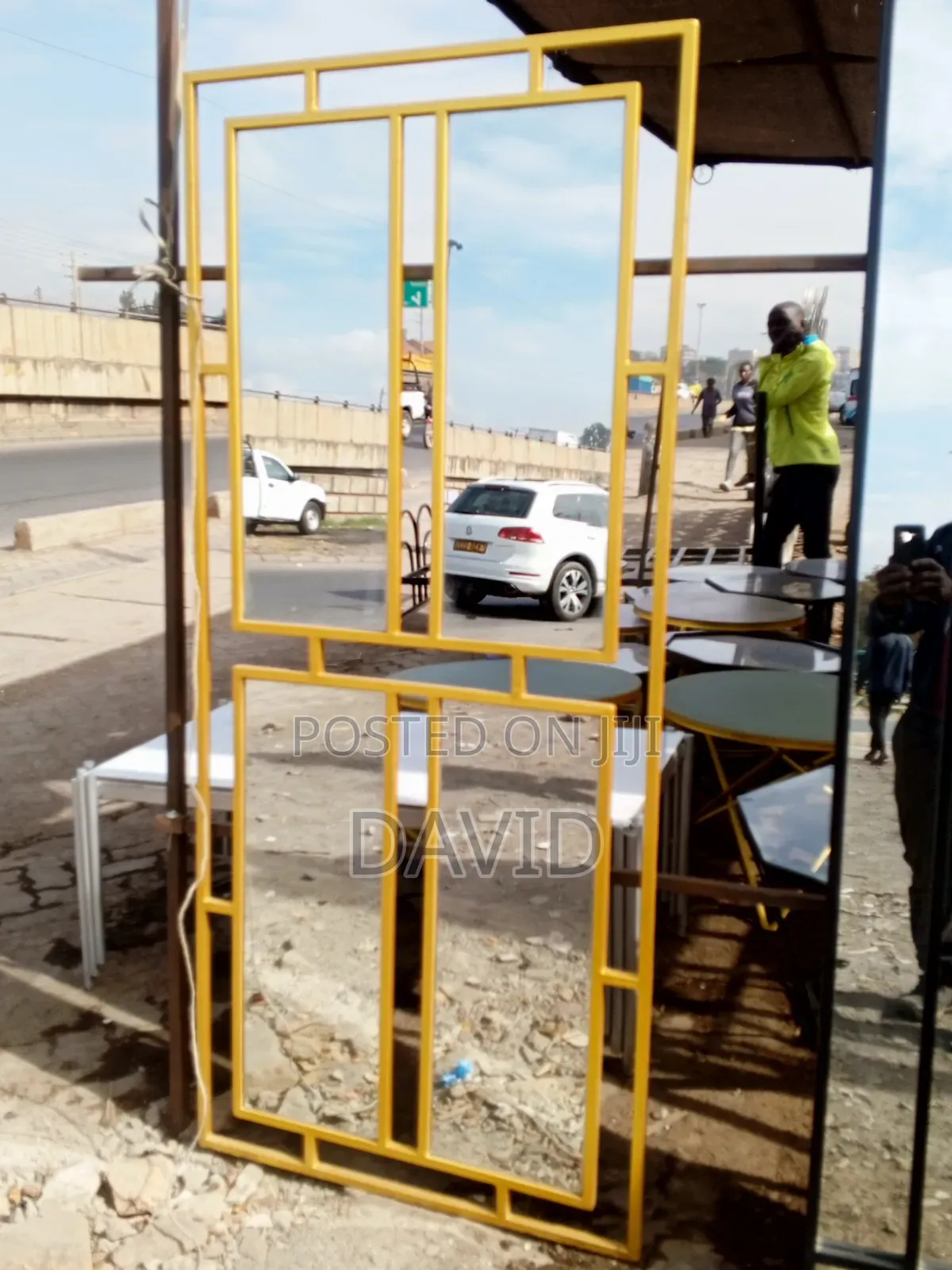 Mirror Frame With Metal