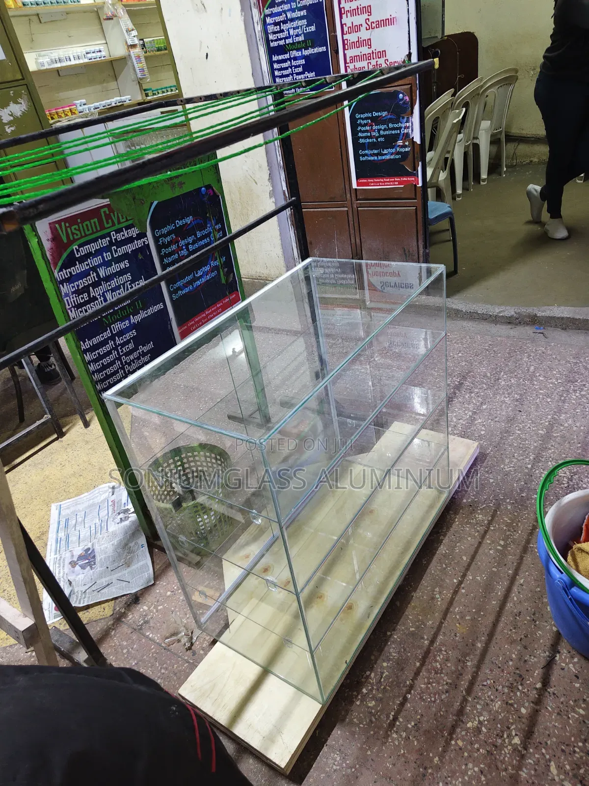 Glass Top Counter