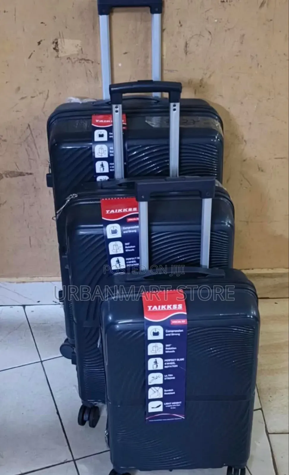 Unbreakable 3 in 1 Piece Suitcase Set 63 57 48cm