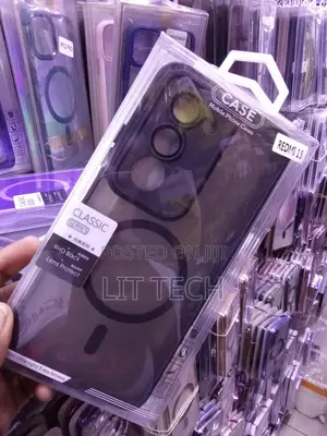MagSafe Translucent Black Case With a 9HD Back for Redmi 15 -Black