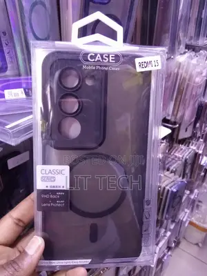 MagSafe Translucent Black Case With a 9HD Back for Redmi 15 -Black