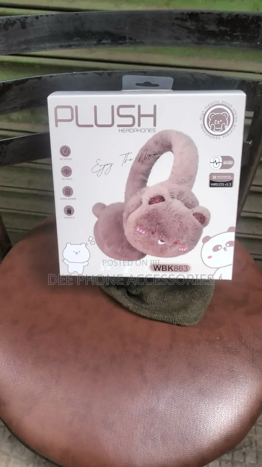Plush Fluppy Kids Wireless Headphones
