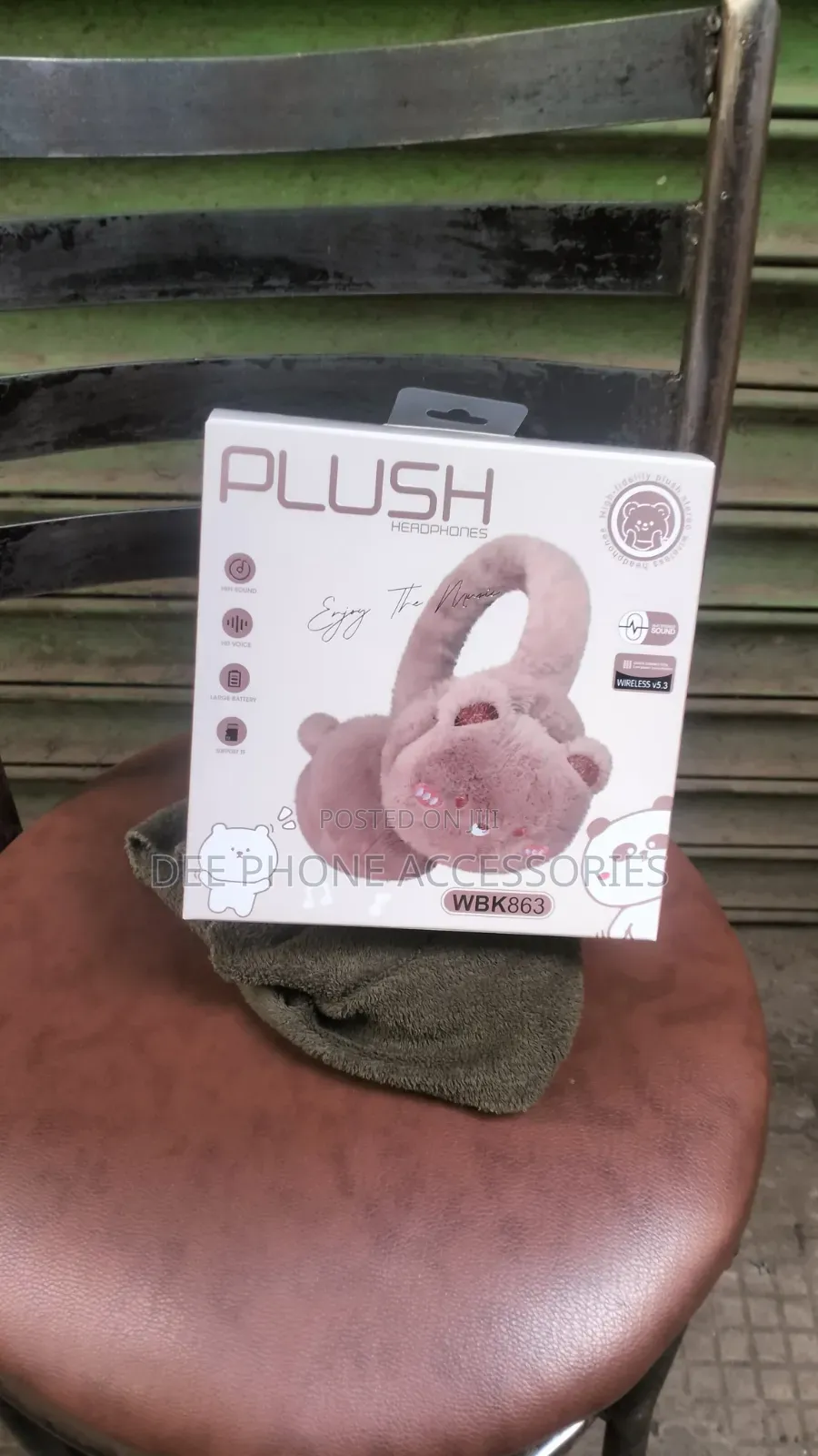 Plush Fluppy Kids Wireless Headphones
