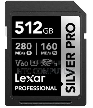 Lexar 512gb Pro Sd Memory Card, 280mb/S Read, , V60, U3, Uhs-Ii