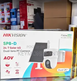 Full Color Hikvision SP-8 Dual Lens Solar Powered PTZ Camera
