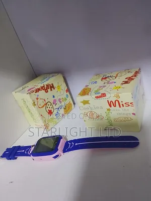 Vibrant Purple Kids Smartwatch and Novelty Display Packaging