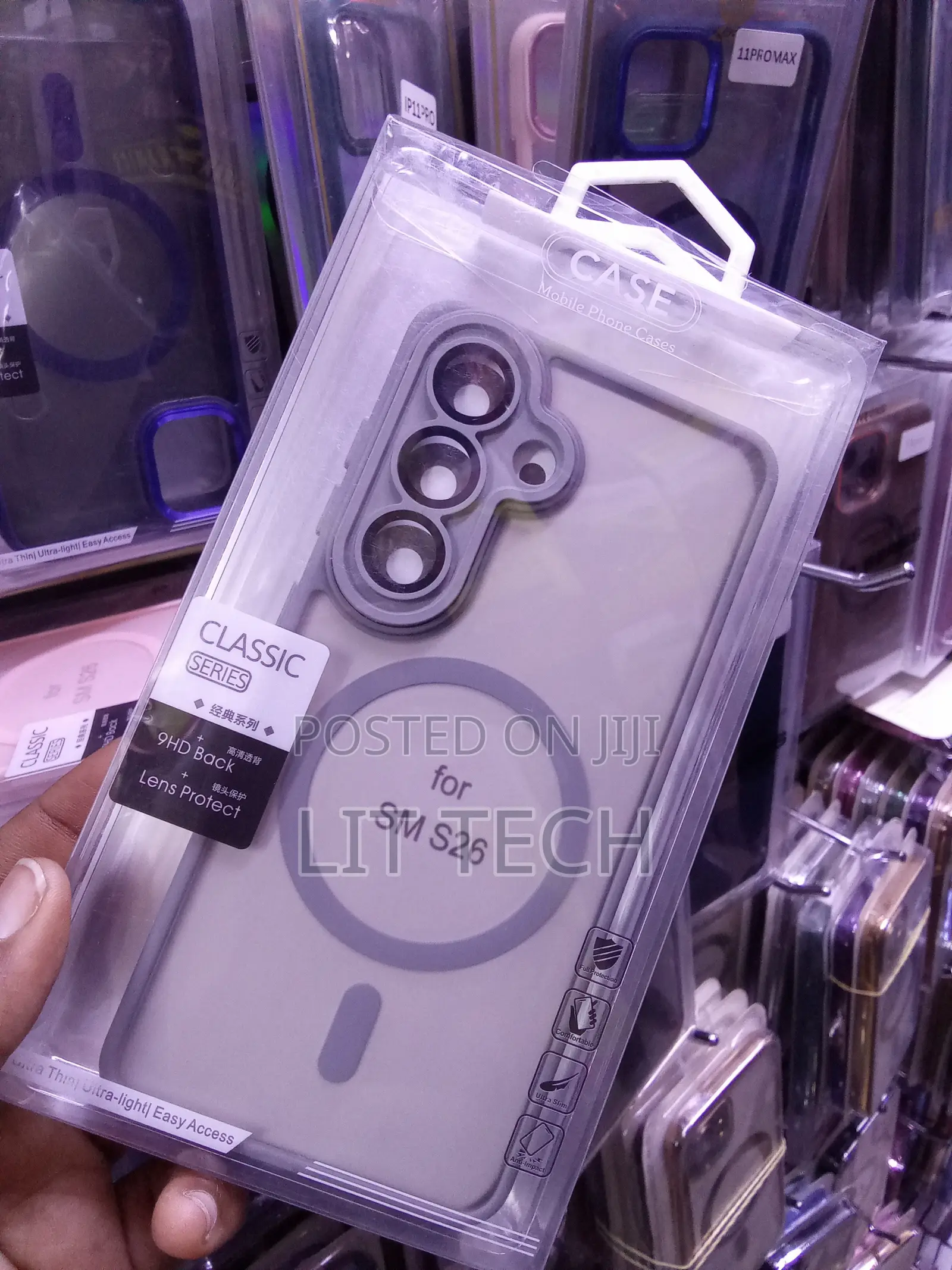 Classic MagSafe Transluscent Gray Case for Samsung Galaxy S26
