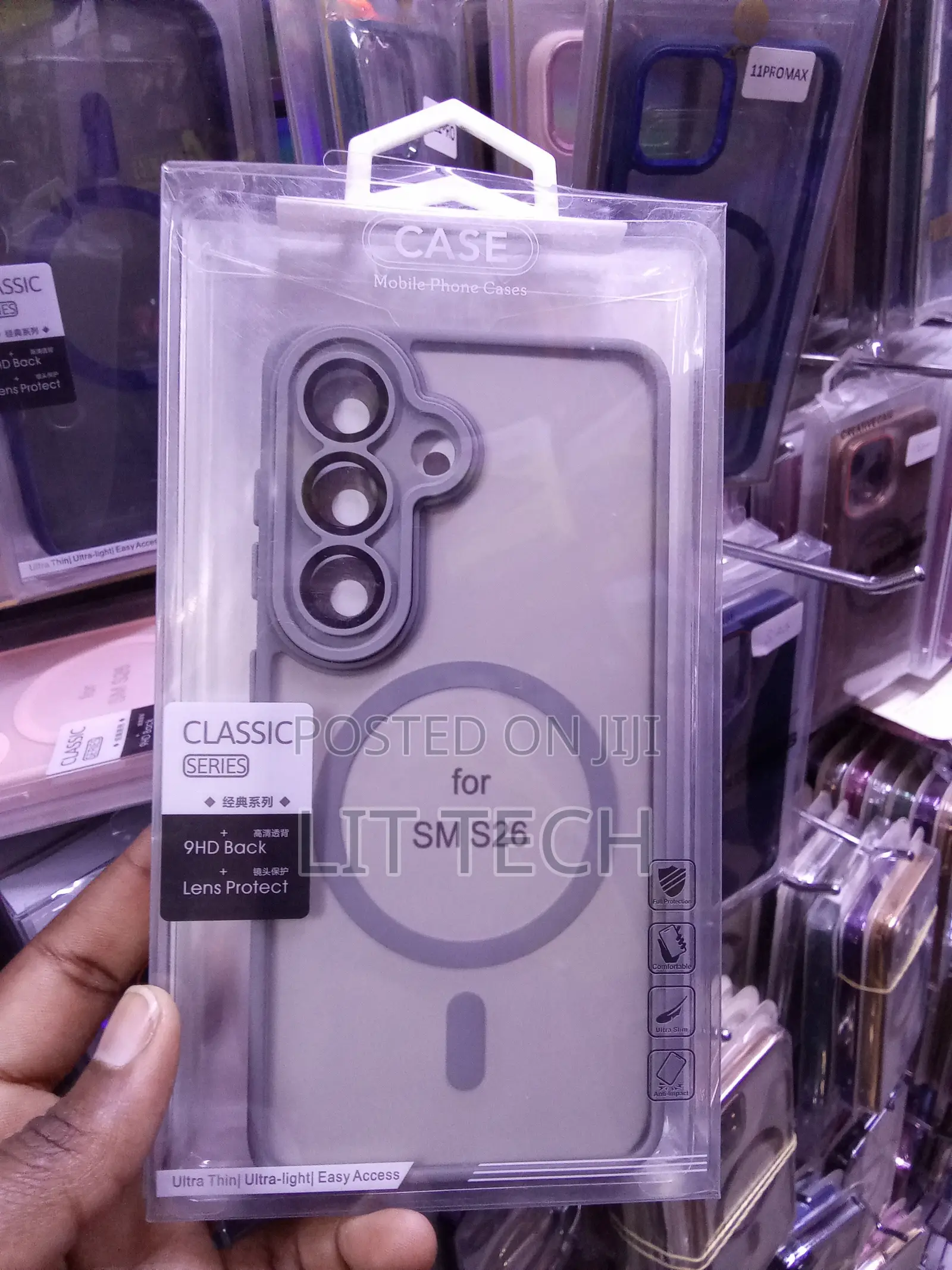 Classic MagSafe Transluscent Gray Case for Samsung Galaxy S26